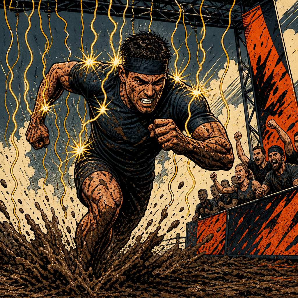 Shock gauntlet comic illustration