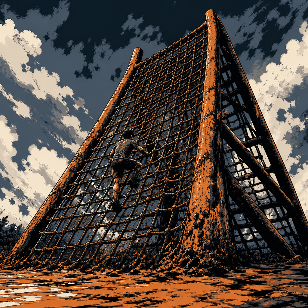 Cargo A-frame comic illustration